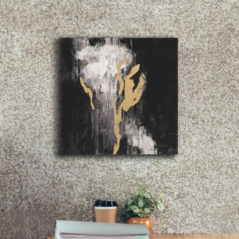 Image of 'Golden Rain II BW' by Silvia Vassileva, Canvas Wall Art,18 x 18