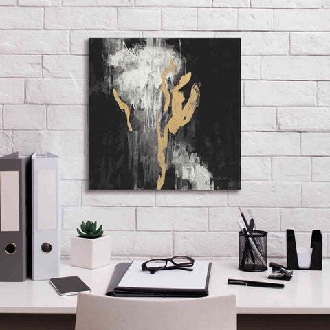 Image of 'Golden Rain II BW' by Silvia Vassileva, Canvas Wall Art,18 x 18