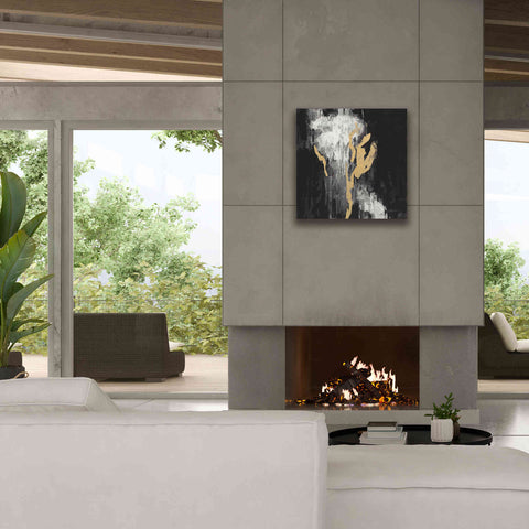 Image of 'Golden Rain II BW' by Silvia Vassileva, Canvas Wall Art,26 x 26