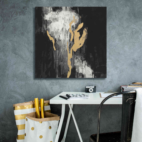 Image of 'Golden Rain II BW' by Silvia Vassileva, Canvas Wall Art,26 x 26