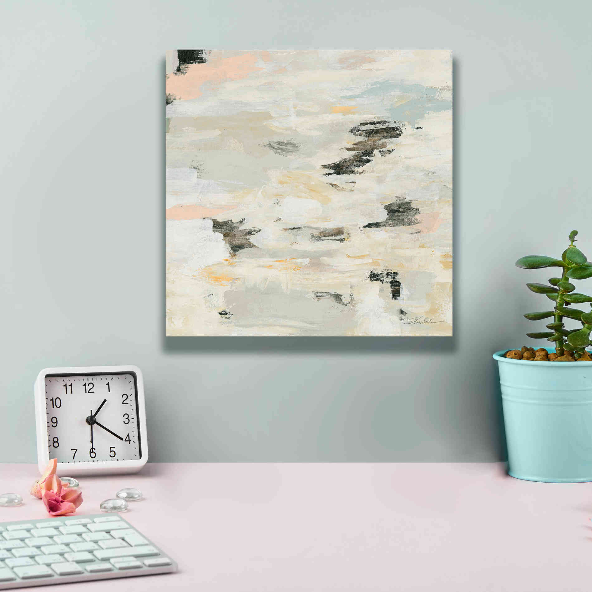 'Steps on Stones I Boho' by Silvia Vassileva, Canvas Wall Art,12 x 12