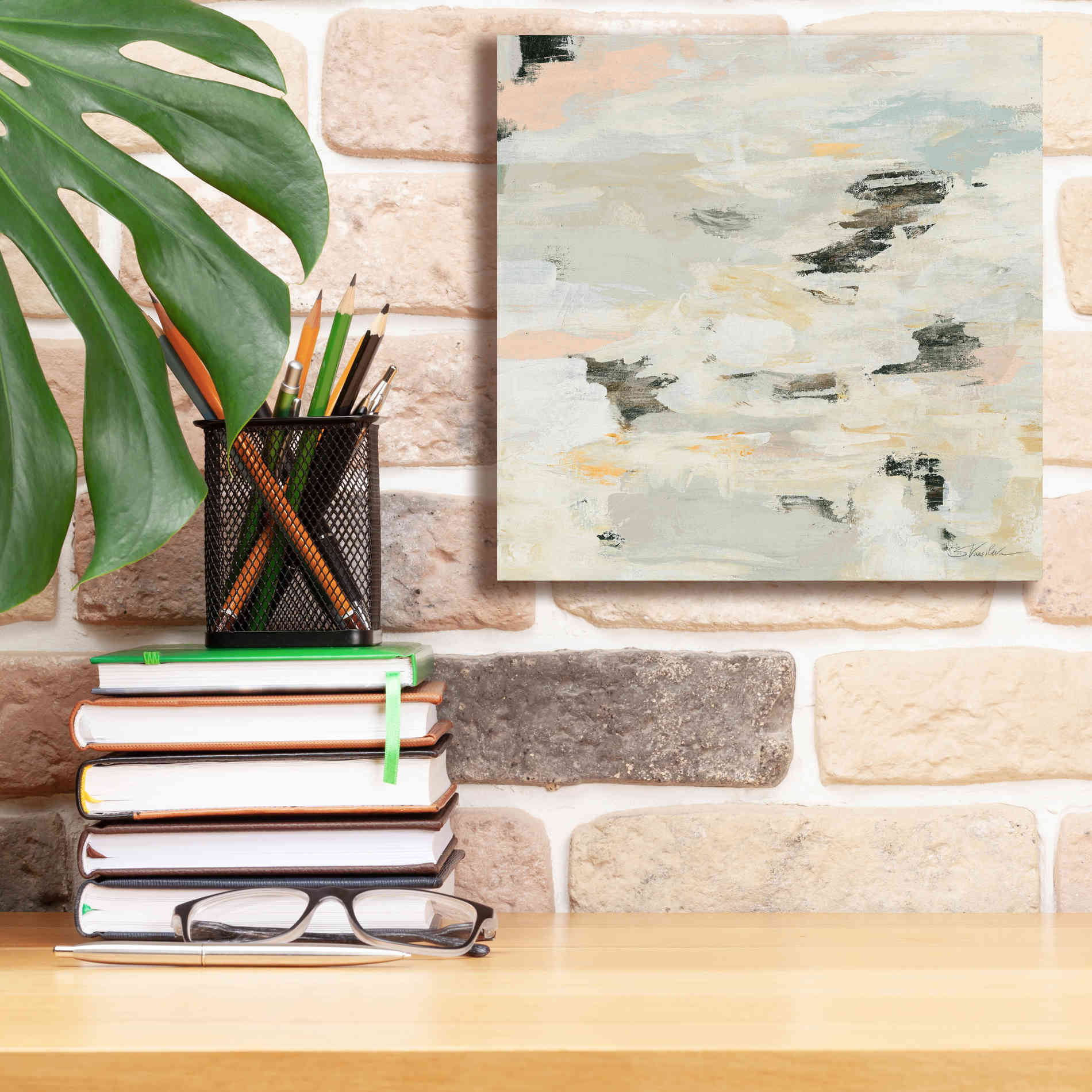 'Steps on Stones I Boho' by Silvia Vassileva, Canvas Wall Art,12 x 12
