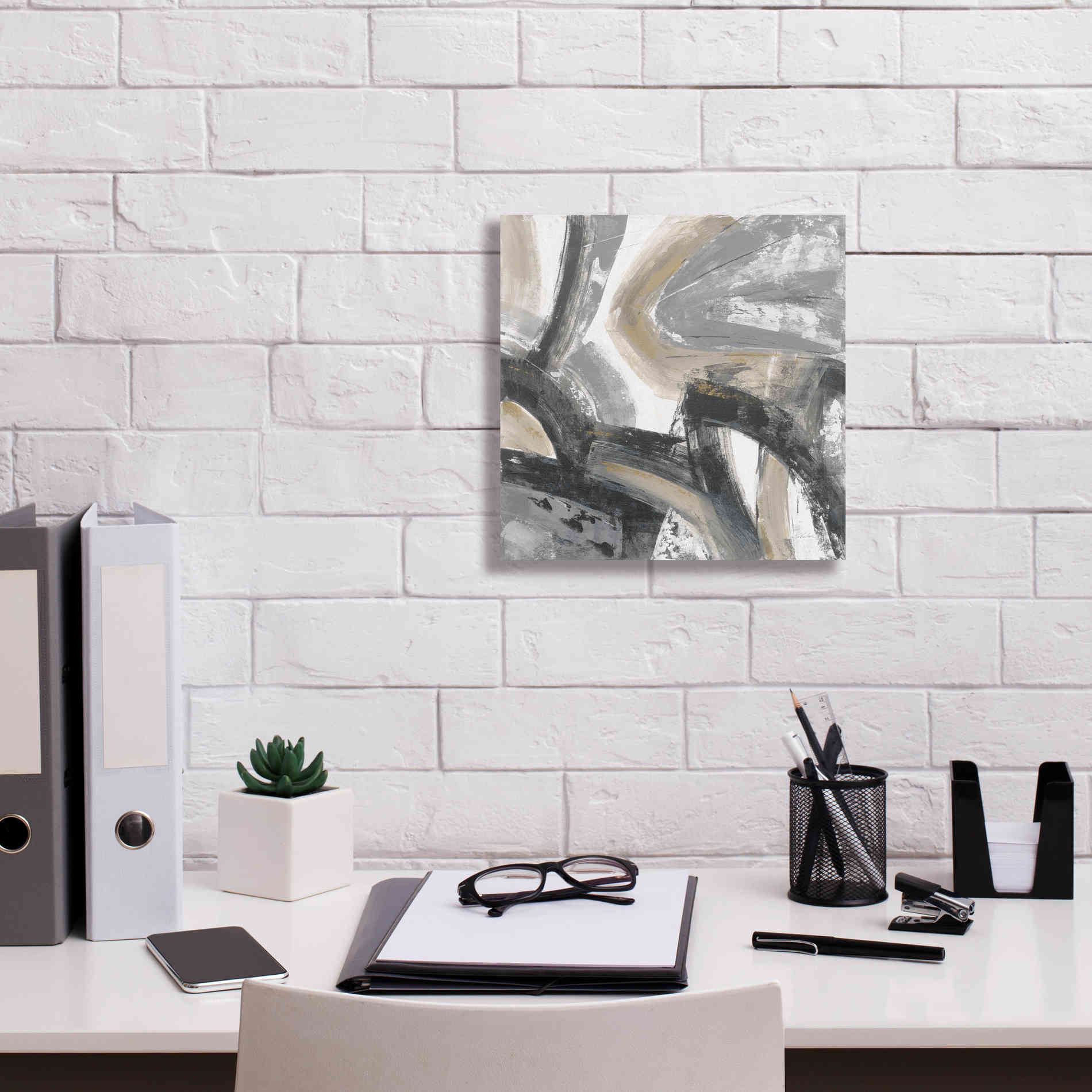 'Urban Graffiti I Neutral' by Silvia Vassileva, Canvas Wall Art,12 x 12