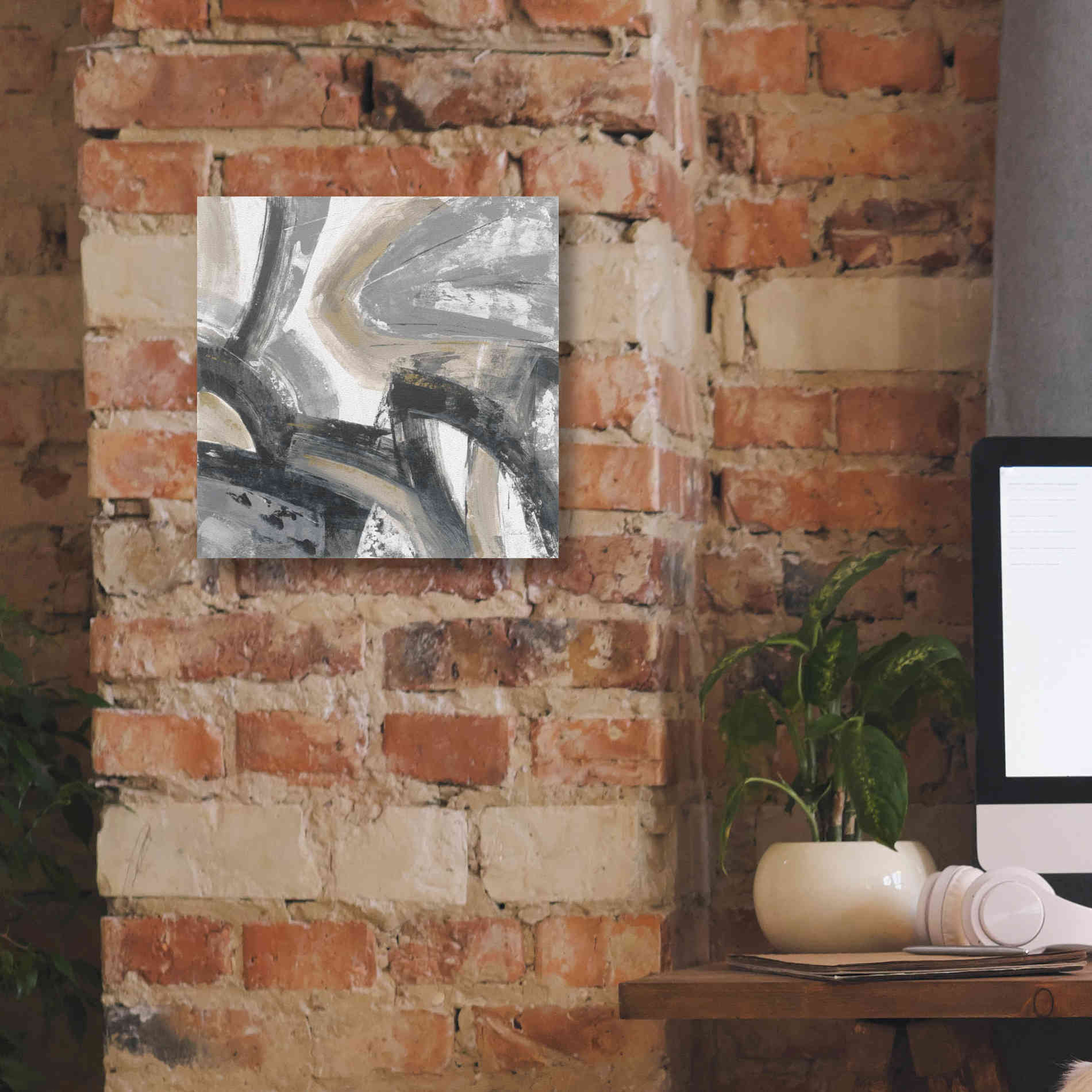 'Urban Graffiti I Neutral' by Silvia Vassileva, Canvas Wall Art,12 x 12