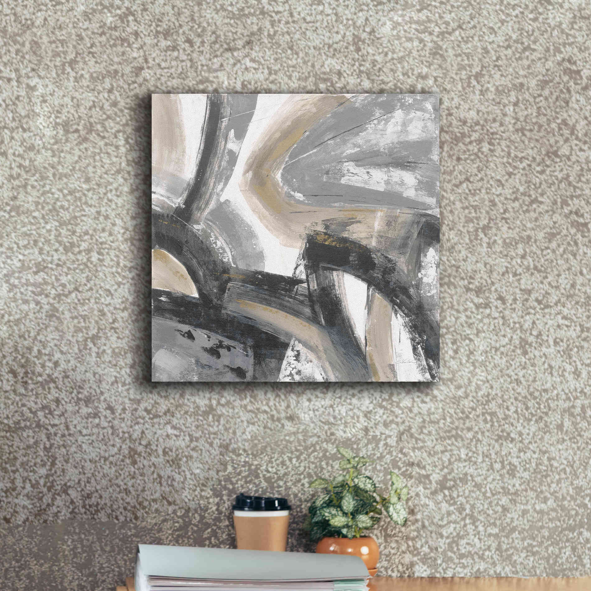 'Urban Graffiti I Neutral' by Silvia Vassileva, Canvas Wall Art,18 x 18