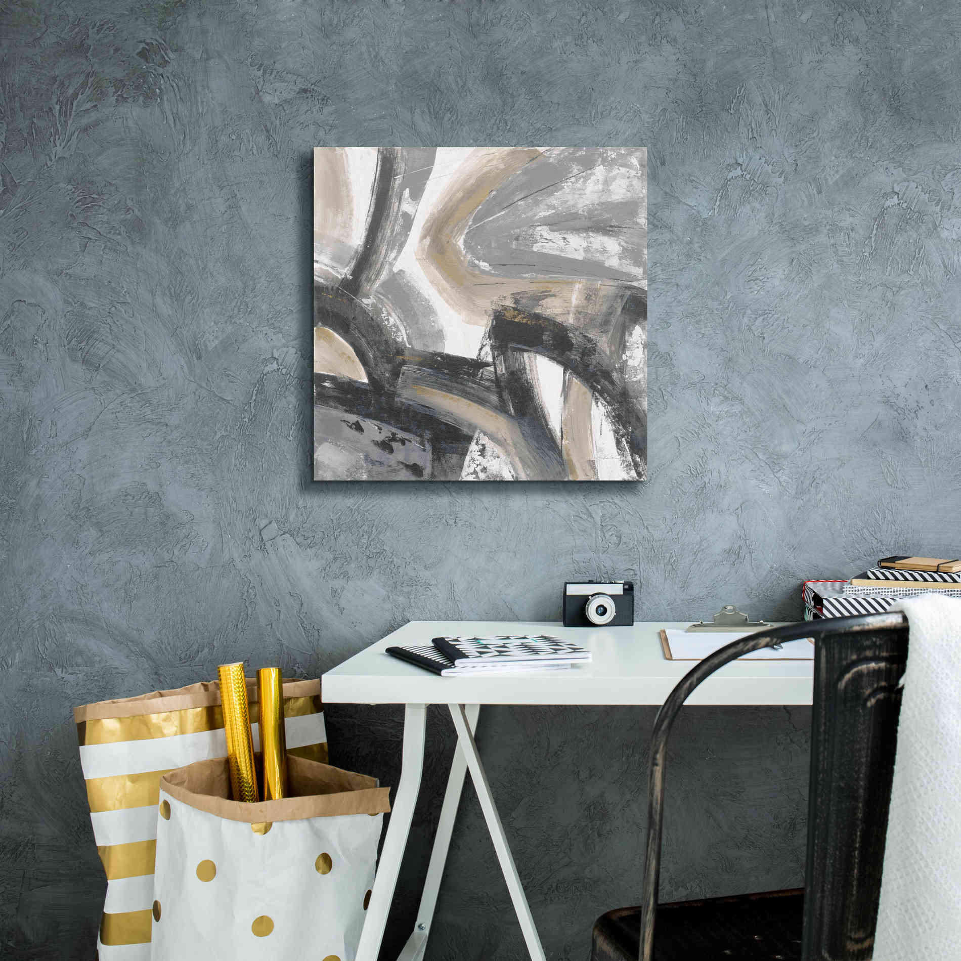 'Urban Graffiti I Neutral' by Silvia Vassileva, Canvas Wall Art,18 x 18