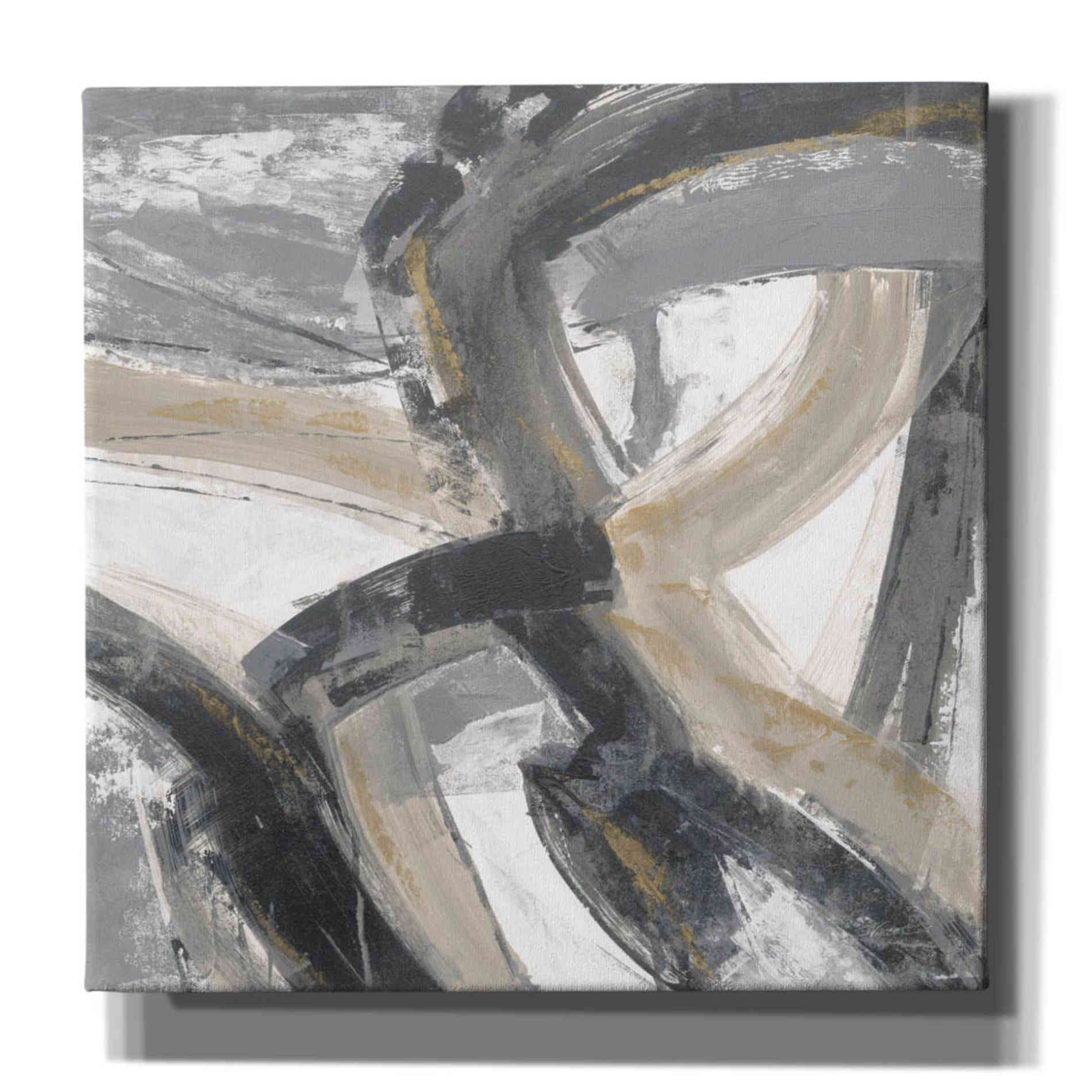 'Urban Graffiti II Neutral' by Silvia Vassileva, Canvas Wall Art,12x12x1.1x0,18x18x1.1x0,26x26x1.74x0,37x37x1.74x0