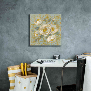'Sage Floral II' by Silvia Vassileva, Canvas Wall Art,18 x 18