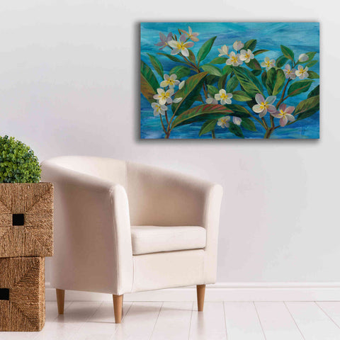 Image of 'Oceanside Plumeria' by Silvia Vassileva, Canvas Wall Art,40 x 26