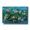 'Oceanside Plumeria' by Silvia Vassileva, Canvas Wall Art,18x12x1.1x0,26x18x1.1x0,40x26x1.74x0,60x40x1.74x0