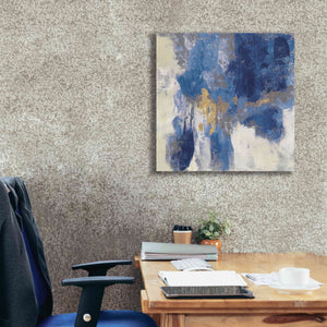 'Sparkle Abstract II Navy' by Silvia Vassileva, Canvas Wall Art,26 x 26