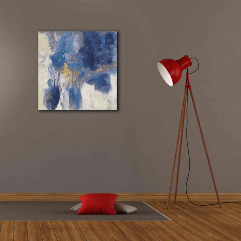 Image of 'Sparkle Abstract II Navy' by Silvia Vassileva, Canvas Wall Art,26 x 26