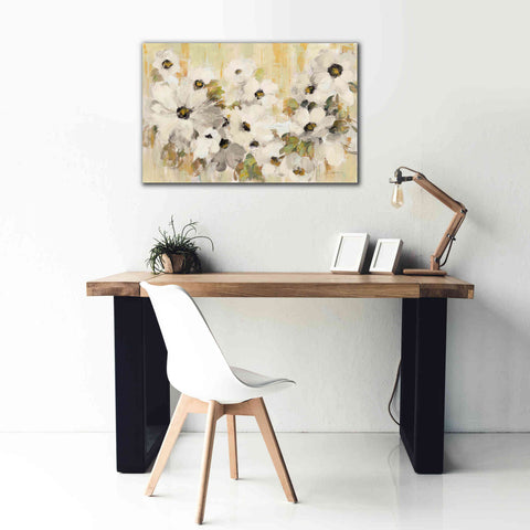 Image of 'White and Green Bloom' by Silvia Vassileva, Canvas Wall Art,40 x 26