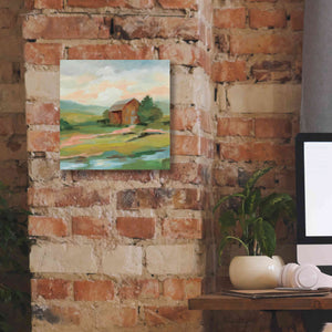'Springtime Farm Pastel' by Silvia Vassileva, Canvas Wall Art,12 x 12