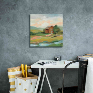 'Springtime Farm Pastel' by Silvia Vassileva, Canvas Wall Art,18 x 18
