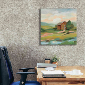 'Springtime Farm Pastel' by Silvia Vassileva, Canvas Wall Art,26 x 26