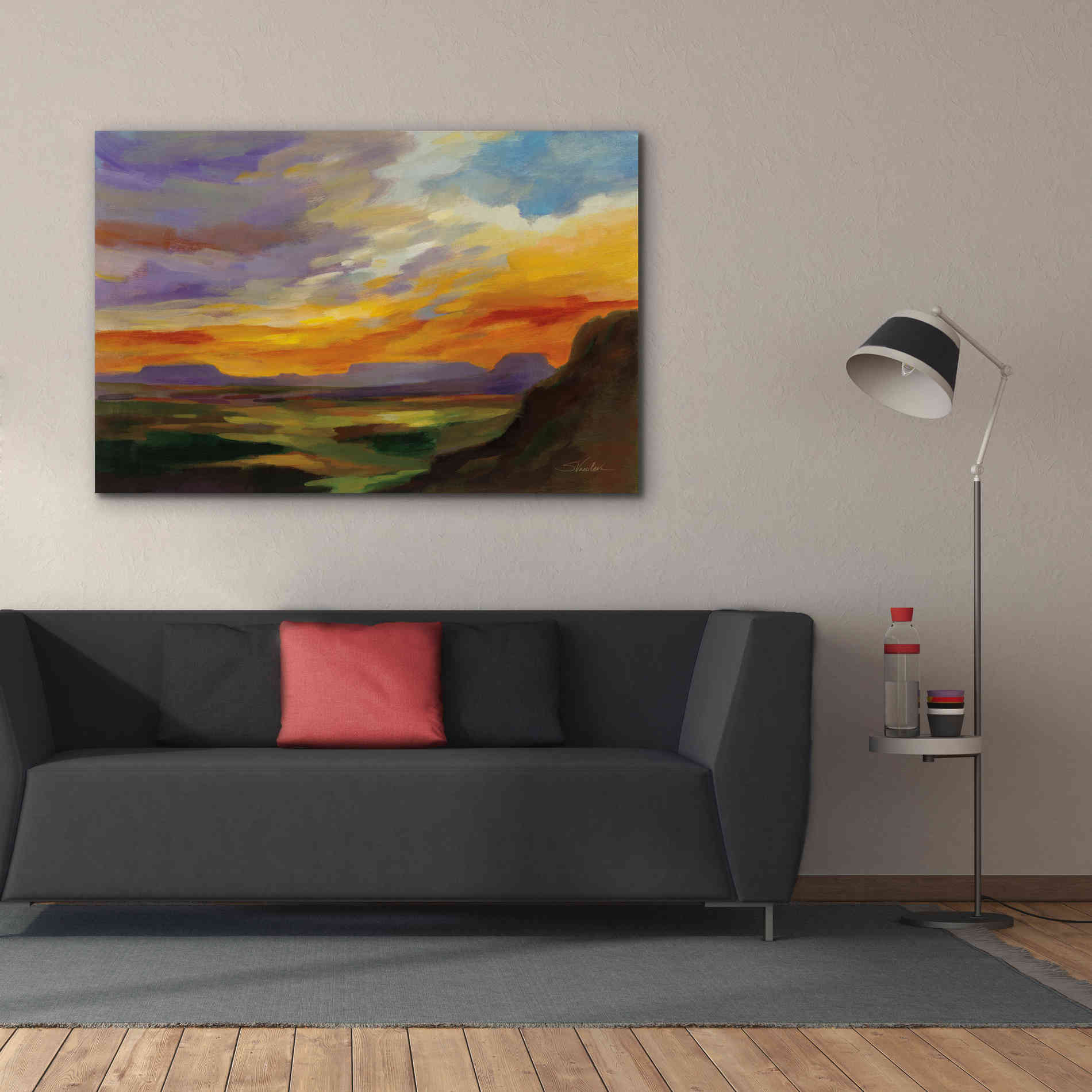 'Sonoran Desert Sunset' by Silvia Vassileva, Canvas Wall Art,60 x 40