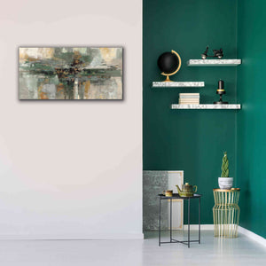 'Morning Fjord Rifle Green' by Silvia Vassileva, Canvas Wall Art,40 x 20