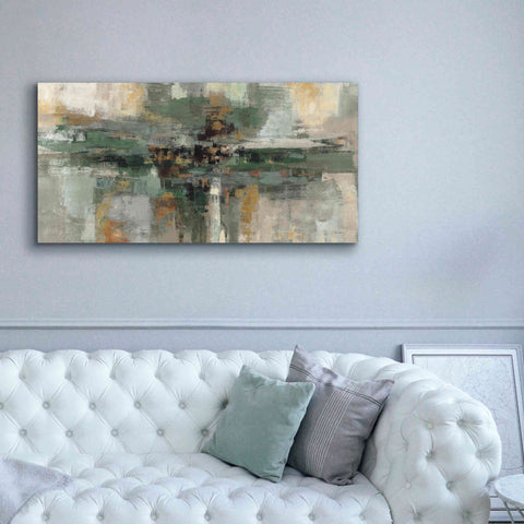 Image of 'Morning Fjord Rifle Green' by Silvia Vassileva, Canvas Wall Art,60 x 30
