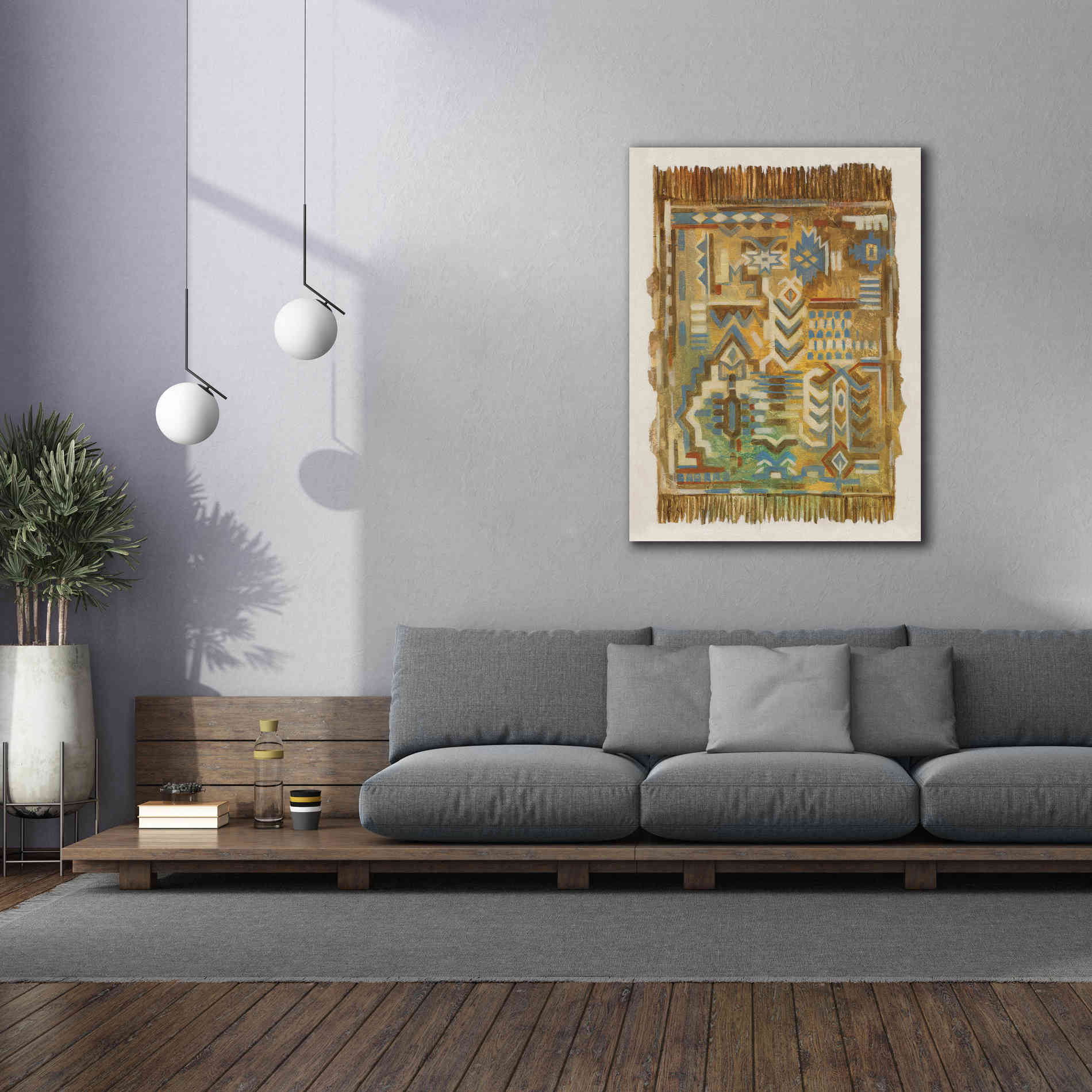 'Global Fragments I' by Silvia Vassileva, Canvas Wall Art,40 x 54