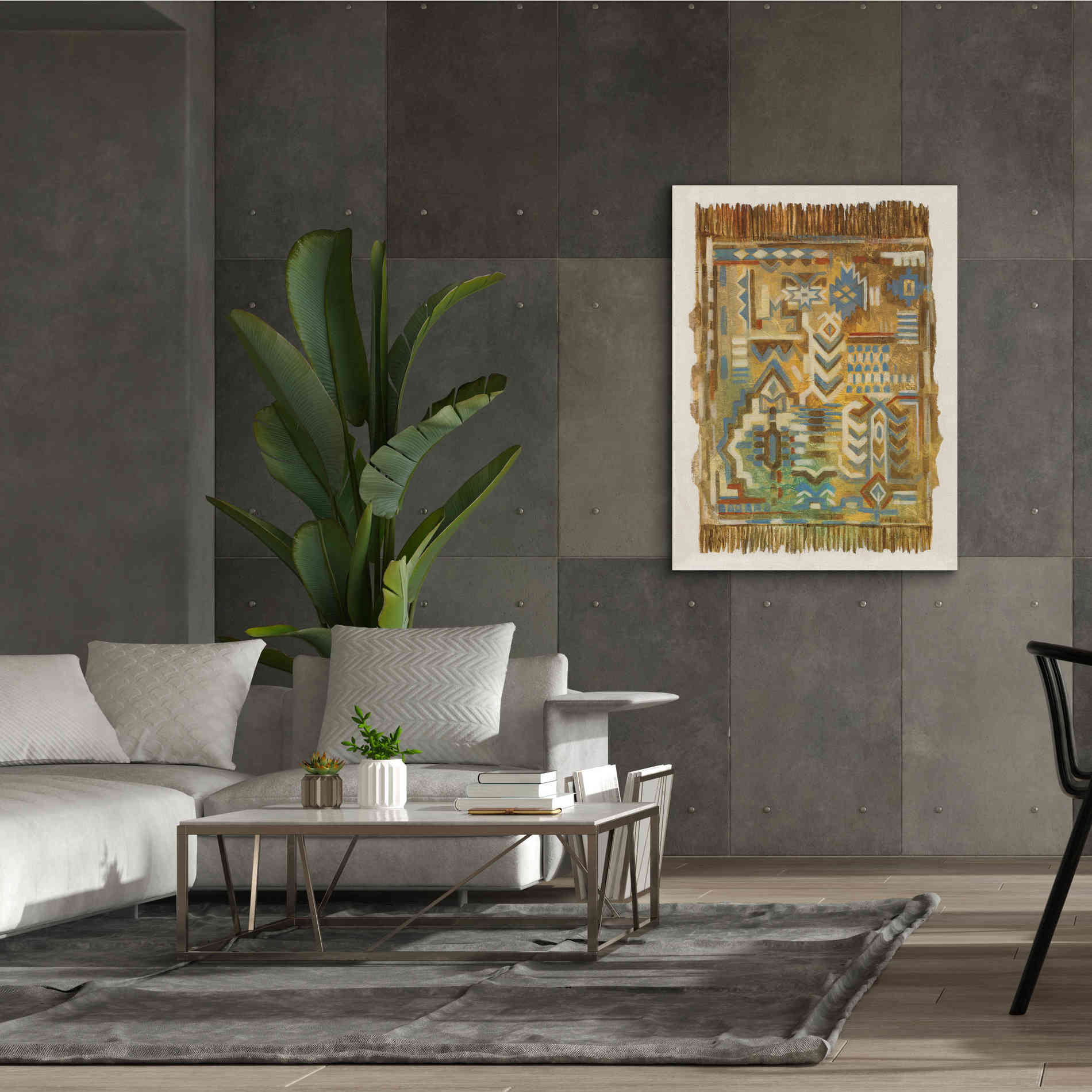 'Global Fragments I' by Silvia Vassileva, Canvas Wall Art,40 x 54