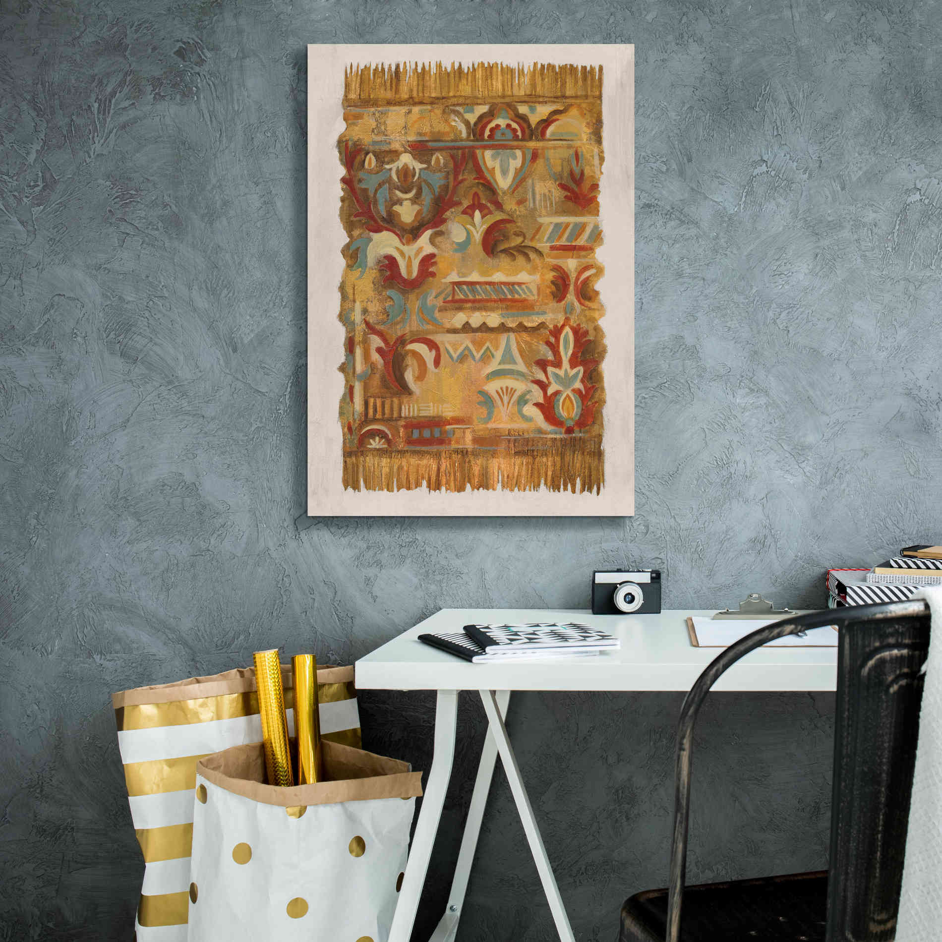 'Global Fragments II' by Silvia Vassileva, Canvas Wall Art,18 x 26