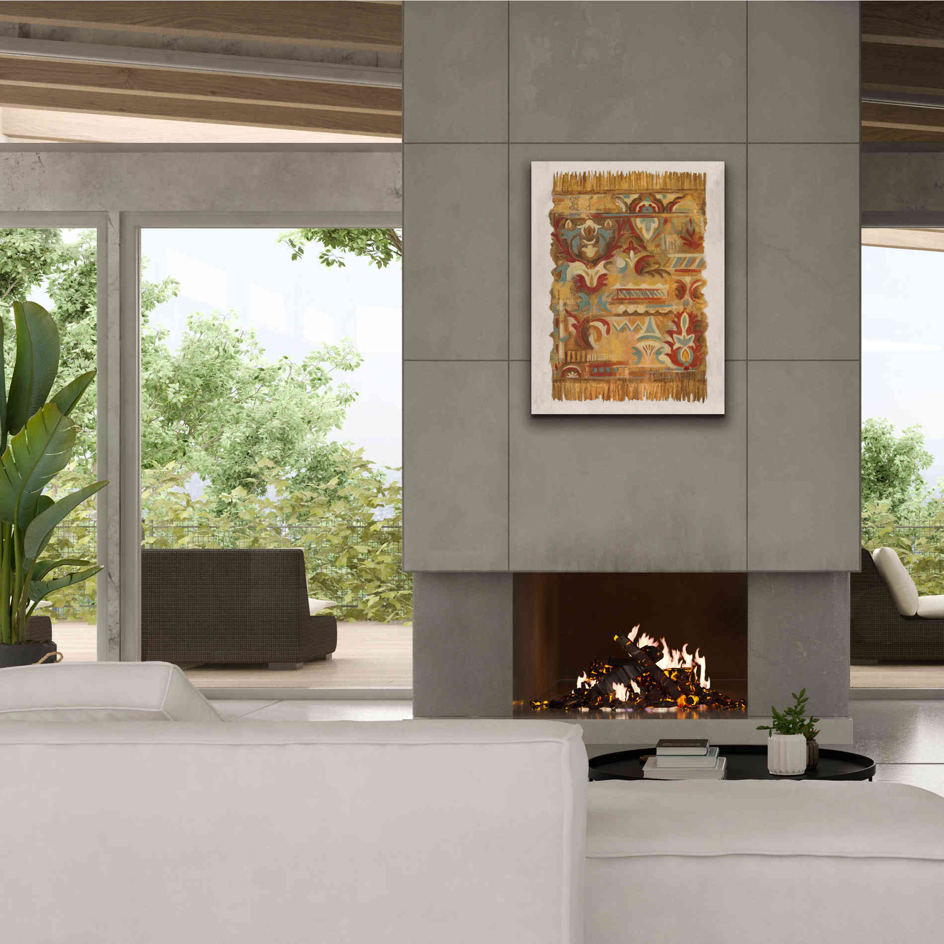 'Global Fragments II' by Silvia Vassileva, Canvas Wall Art,26 x 34