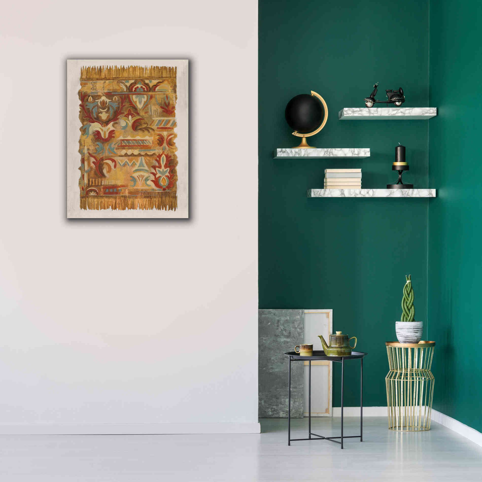 'Global Fragments II' by Silvia Vassileva, Canvas Wall Art,26 x 34