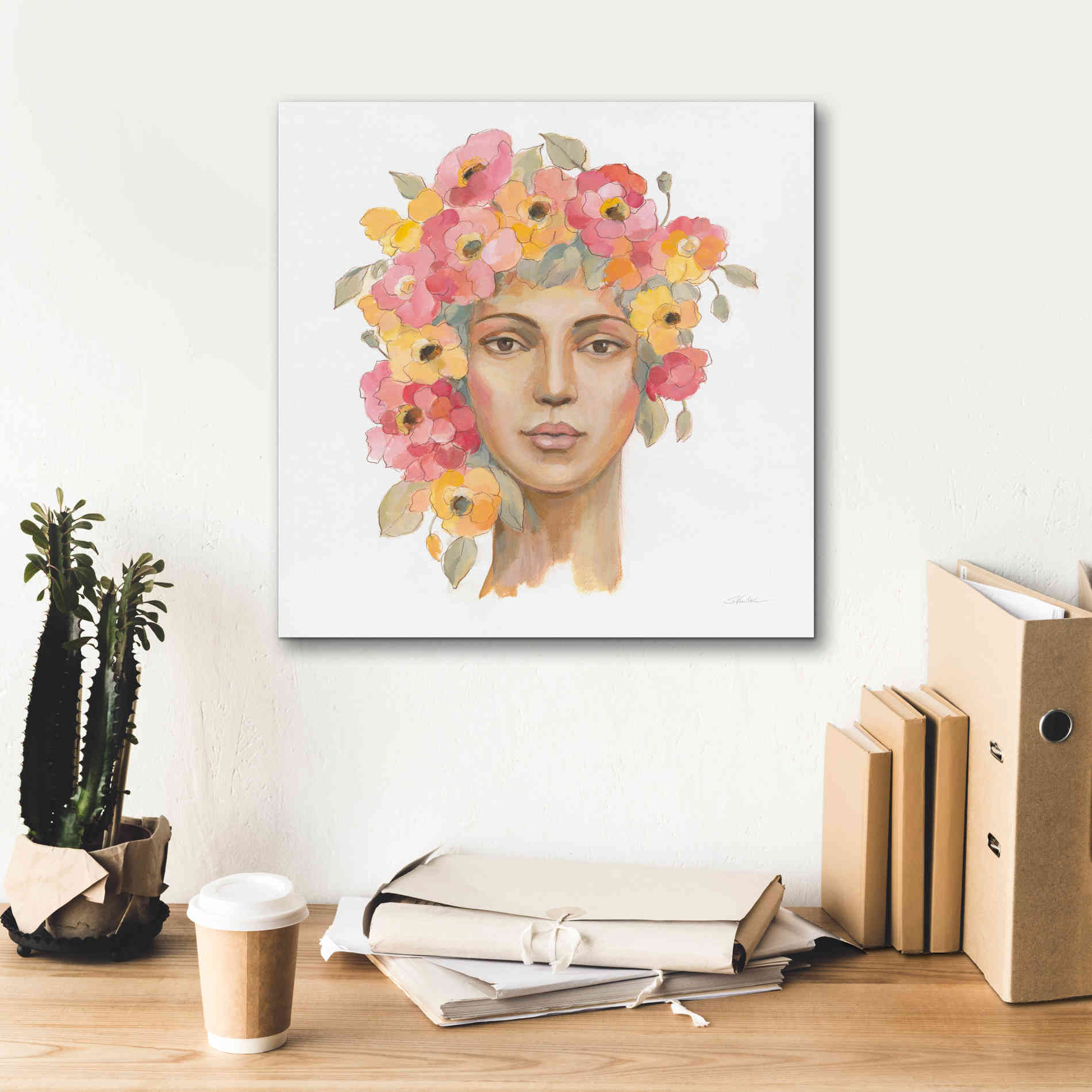 'International Woman I' by Silvia Vassileva, Canvas Wall Art,18 x 18
