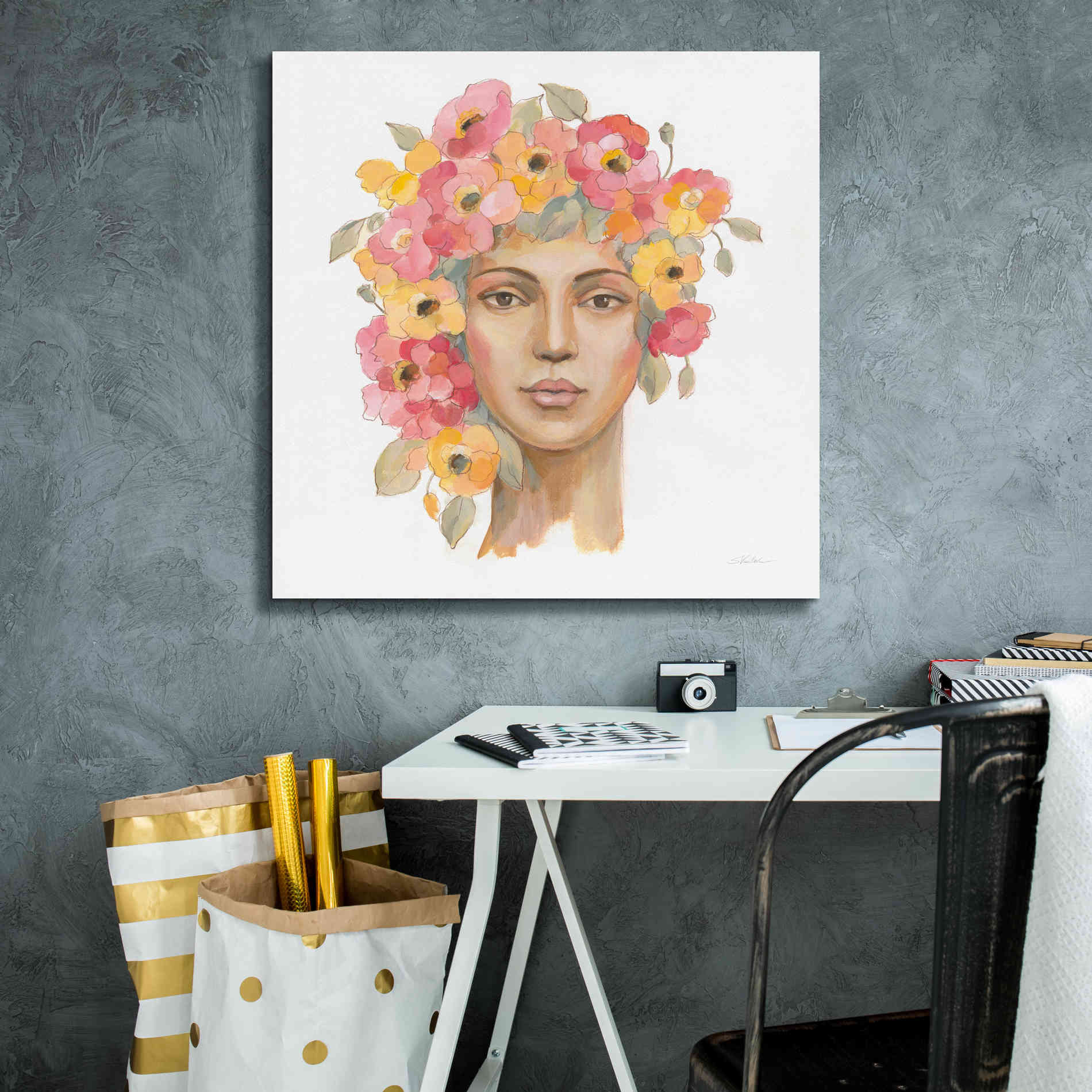 'International Woman I' by Silvia Vassileva, Canvas Wall Art,26 x 26
