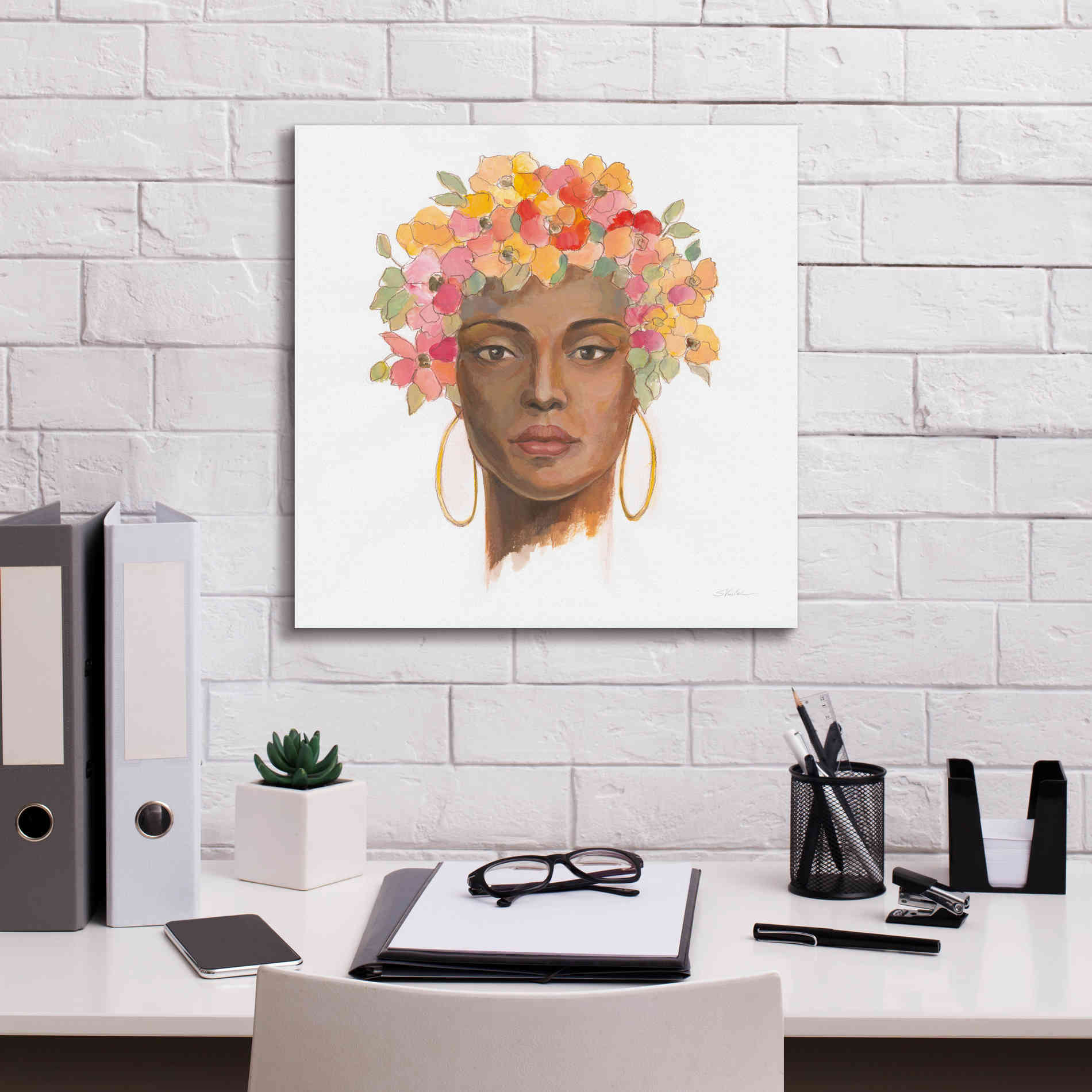 'International Woman II' by Silvia Vassileva, Canvas Wall Art,18 x 18