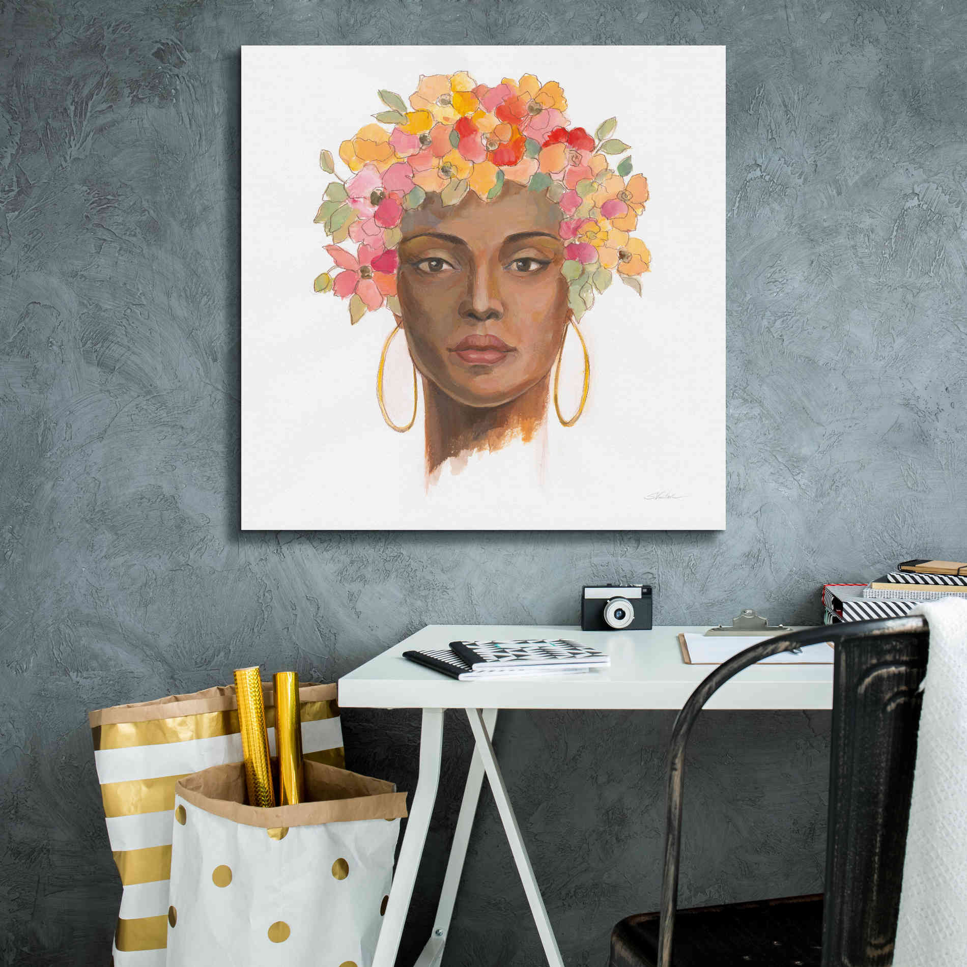 'International Woman II' by Silvia Vassileva, Canvas Wall Art,26 x 26