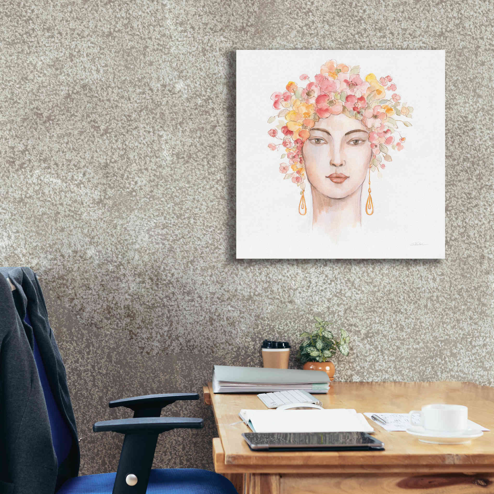 'International Woman III' by Silvia Vassileva, Canvas Wall Art,26 x 26