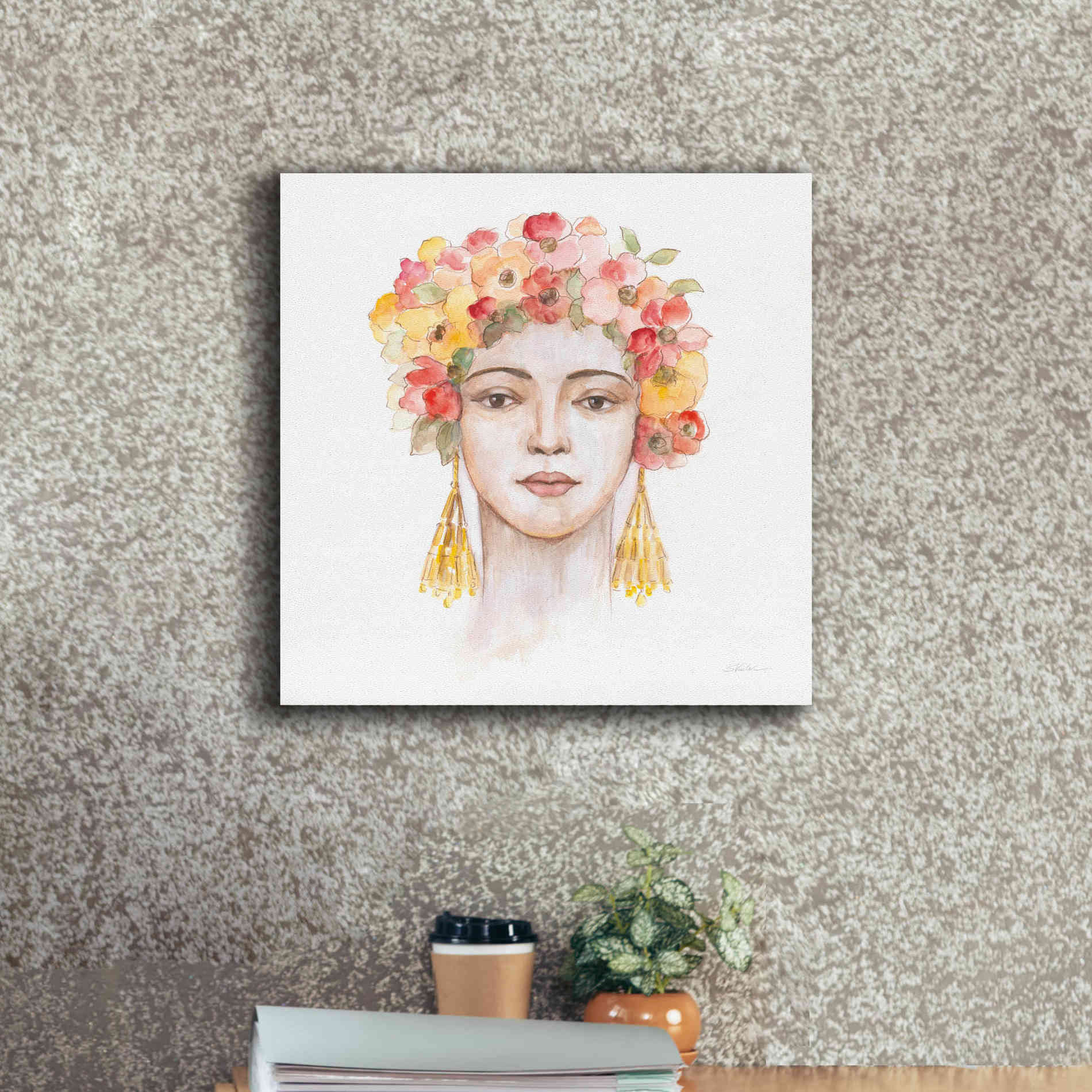 'International Woman IV' by Silvia Vassileva, Canvas Wall Art,18 x 18