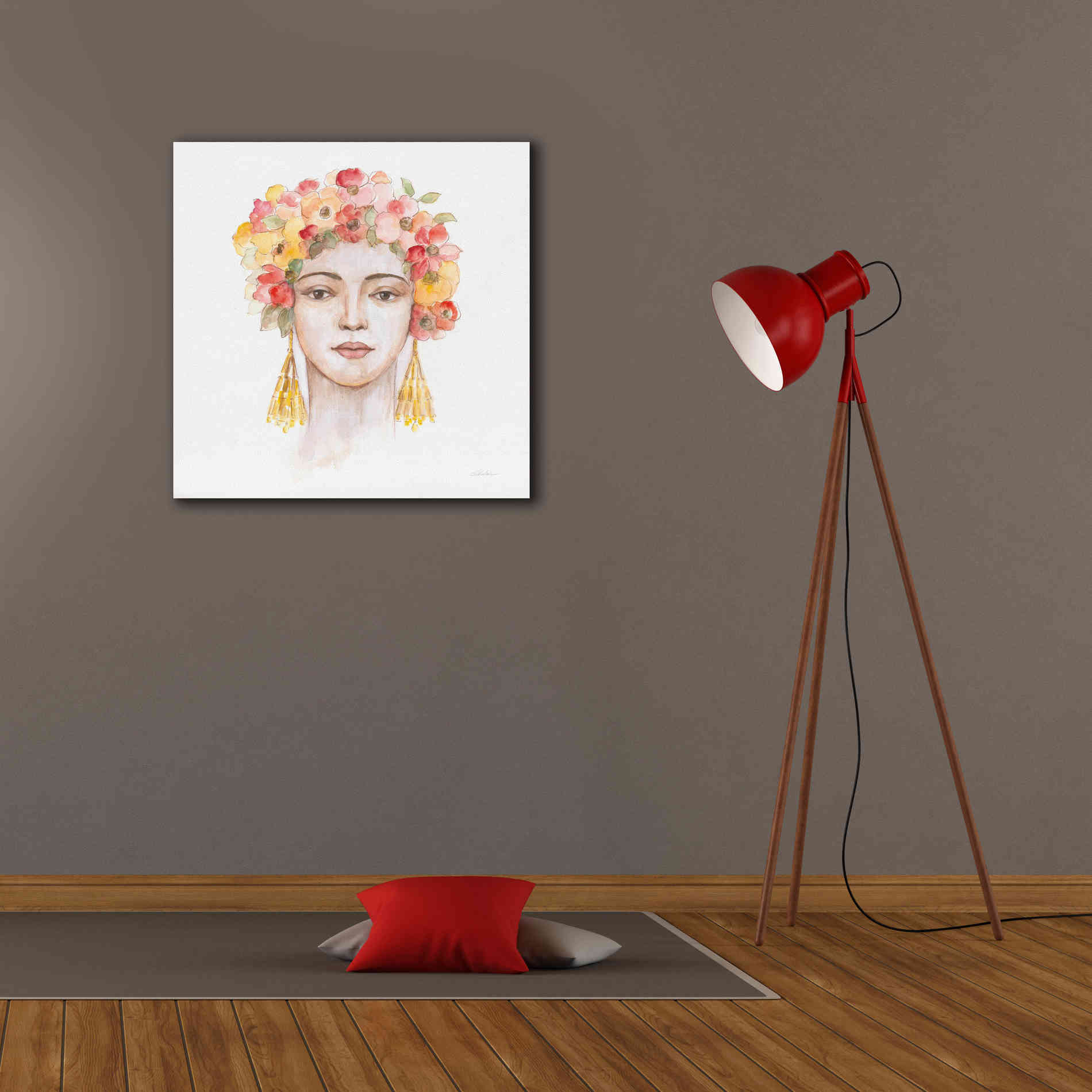 'International Woman IV' by Silvia Vassileva, Canvas Wall Art,26 x 26