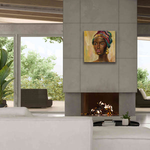 'African Face II' by Silvia Vassileva, Canvas Wall Art,26 x 26
