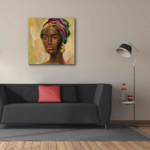 Image of 'African Face II' by Silvia Vassileva, Canvas Wall Art,37 x 37