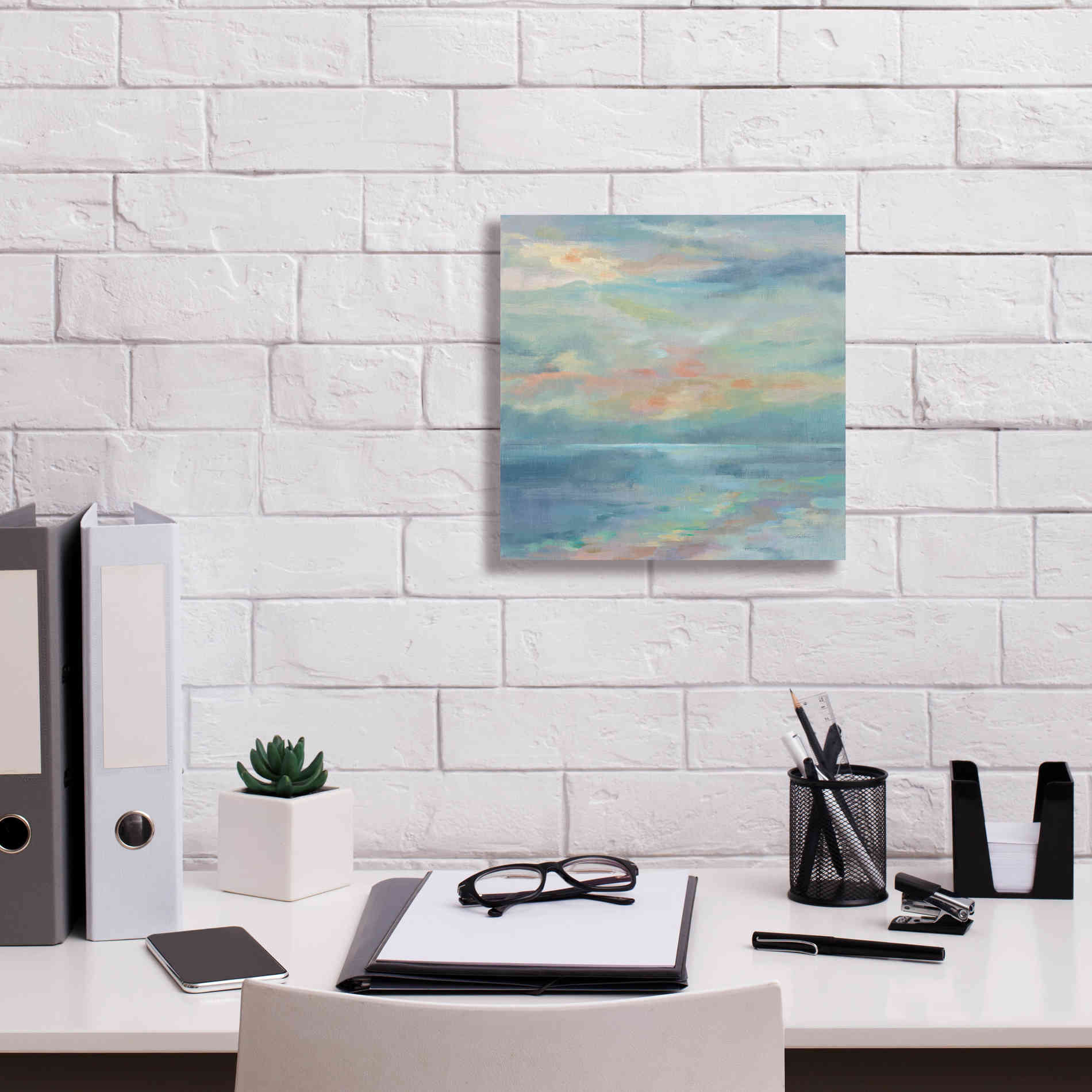 'June Morning by the Sea' by Silvia Vassileva, Canvas Wall Art,12 x 12