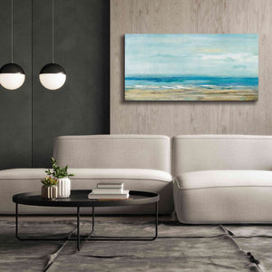 'Sea Coast' by Silvia Vassileva, Canvas Wall Art,60 x 30