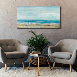 'Sea Coast' by Silvia Vassileva, Canvas Wall Art,60 x 30