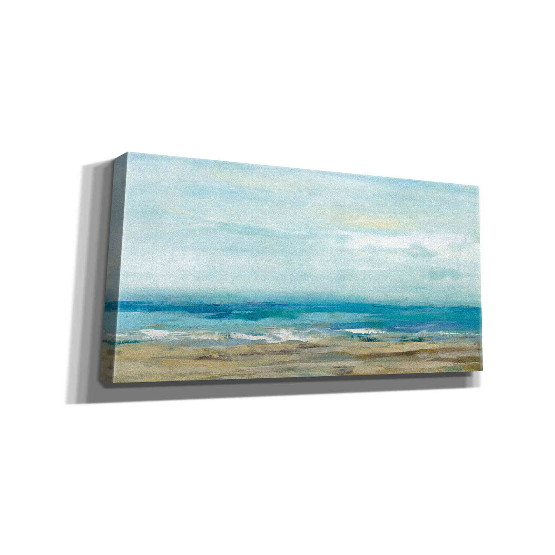 'Sea Coast' by Silvia Vassileva, Canvas Wall Art,24x12x1.1x0,40x20x1.74x0,60x30x1.74x0