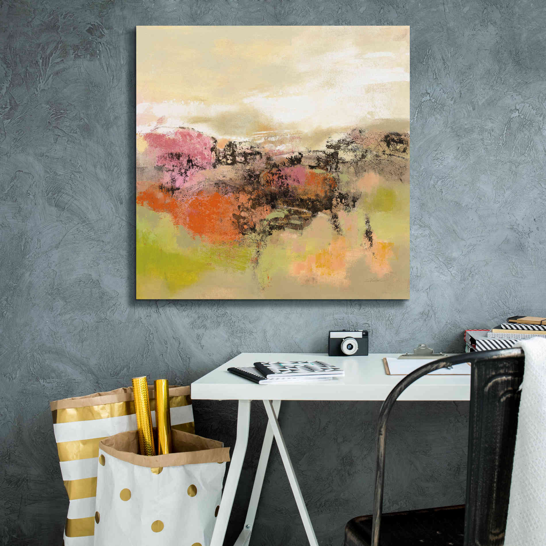 'Midsummer Meadow Path' by Silvia Vassileva, Canvas Wall Art,26 x 26