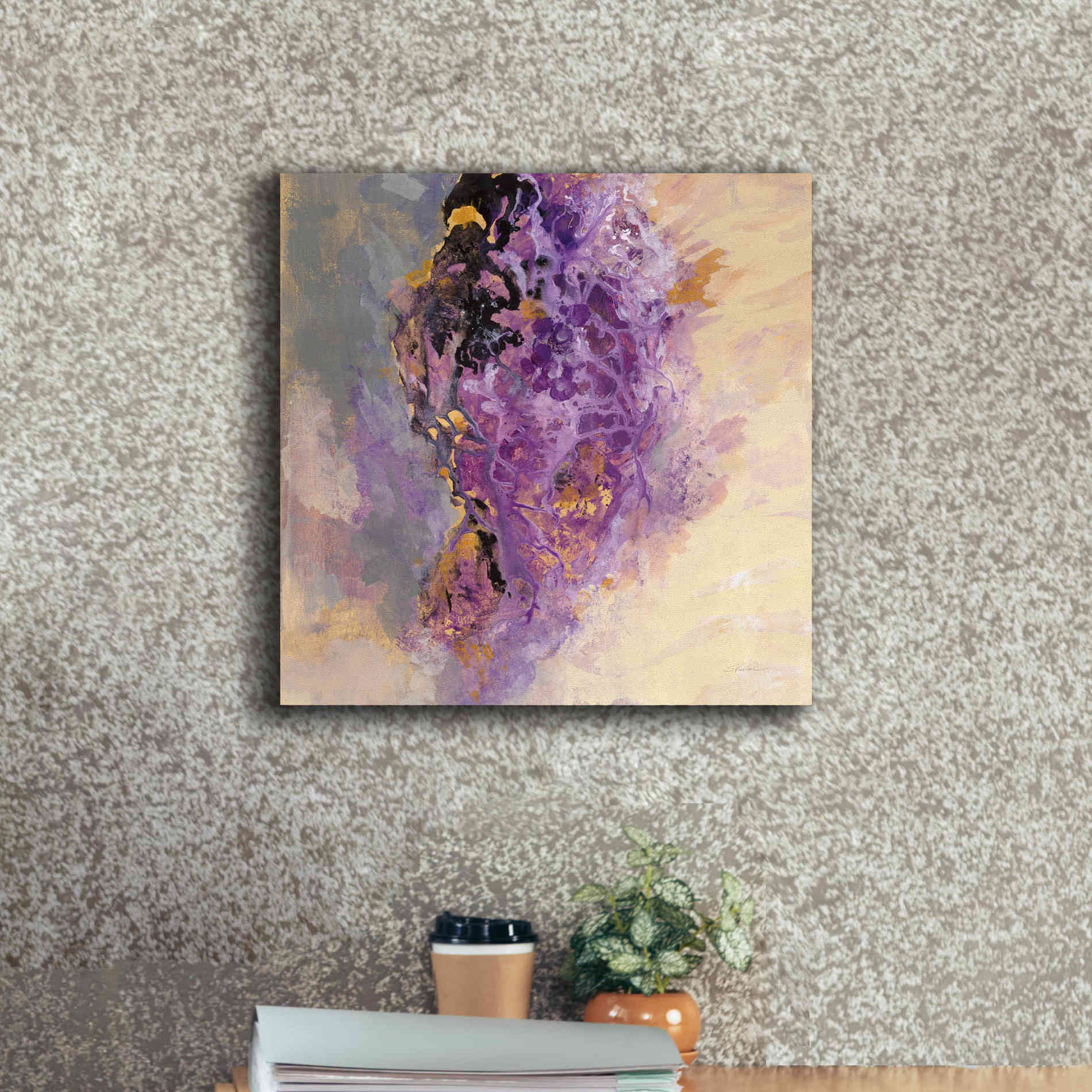 'Amethyst' by Silvia Vassileva, Canvas Wall Art,18 x 18