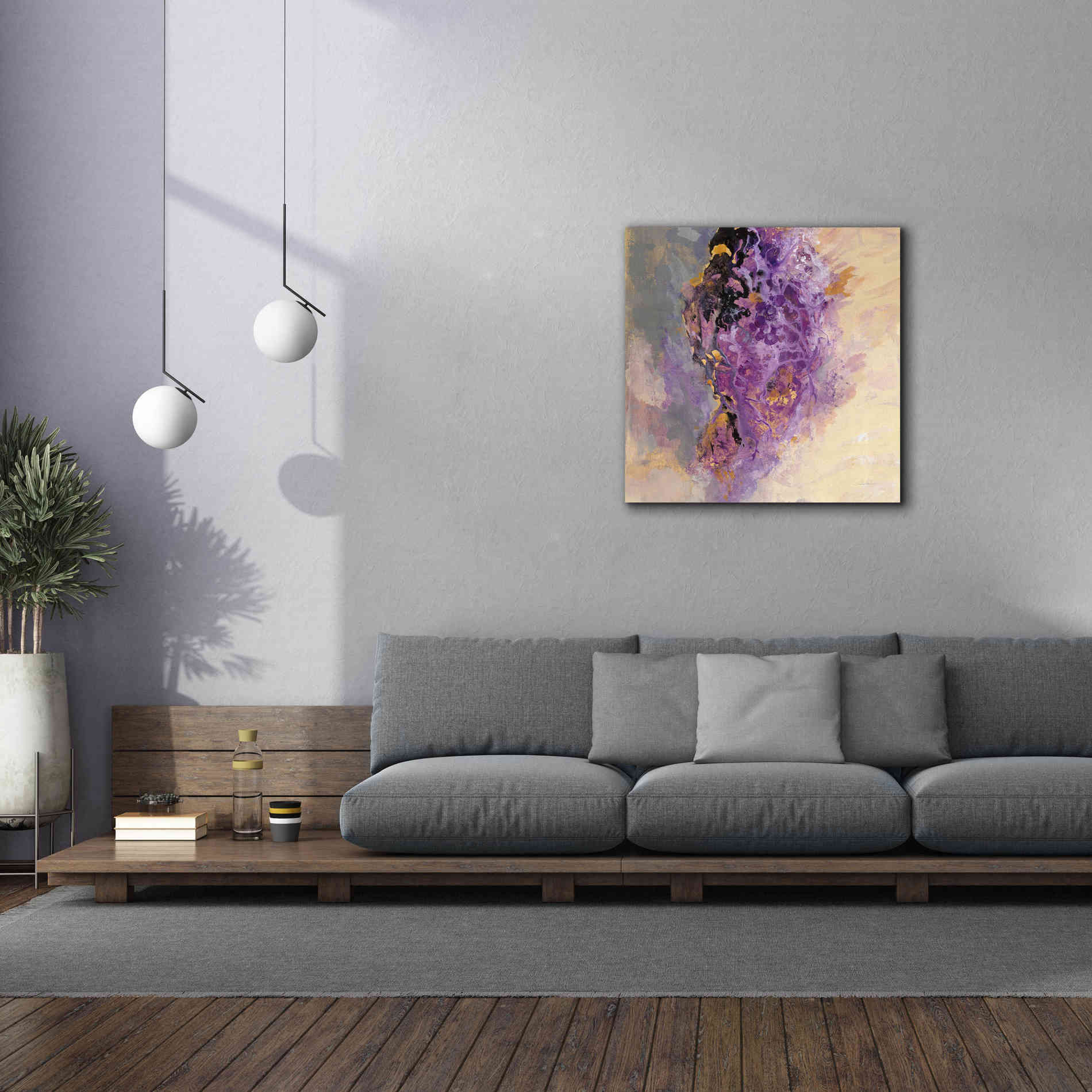 'Amethyst' by Silvia Vassileva, Canvas Wall Art,37 x 37