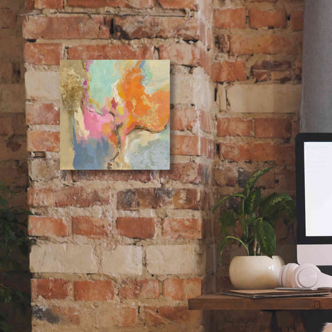 Image of 'Tangerine Gold Mid Mod' by Silvia Vassileva, Canvas Wall Art,12 x 12