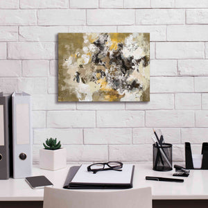 'Leaves on the Asphalt' by Silvia Vassileva, Canvas Wall Art,16 x 12