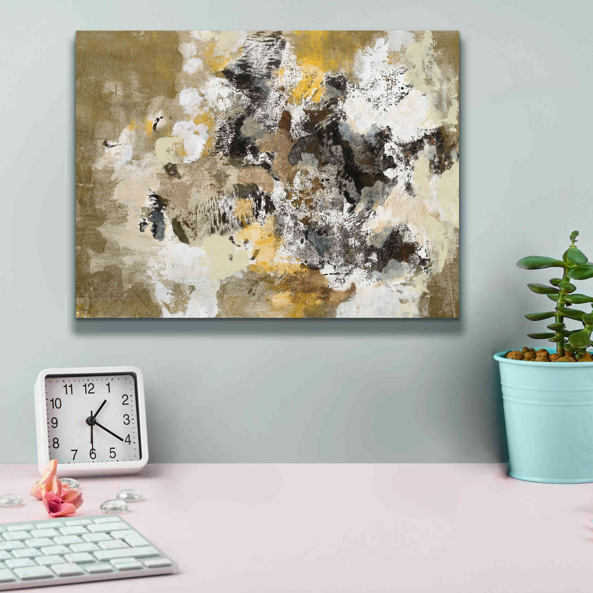 'Leaves on the Asphalt' by Silvia Vassileva, Canvas Wall Art,16 x 12