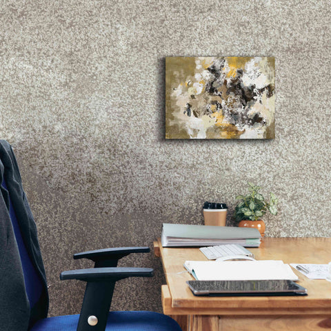 Image of 'Leaves on the Asphalt' by Silvia Vassileva, Canvas Wall Art,16 x 12