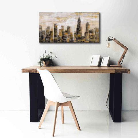 Image of 'Manhattan Skyline' by Silvia Vassileva, Canvas Wall Art,40 x 20