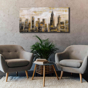 'Manhattan Skyline' by Silvia Vassileva, Canvas Wall Art,60 x 30